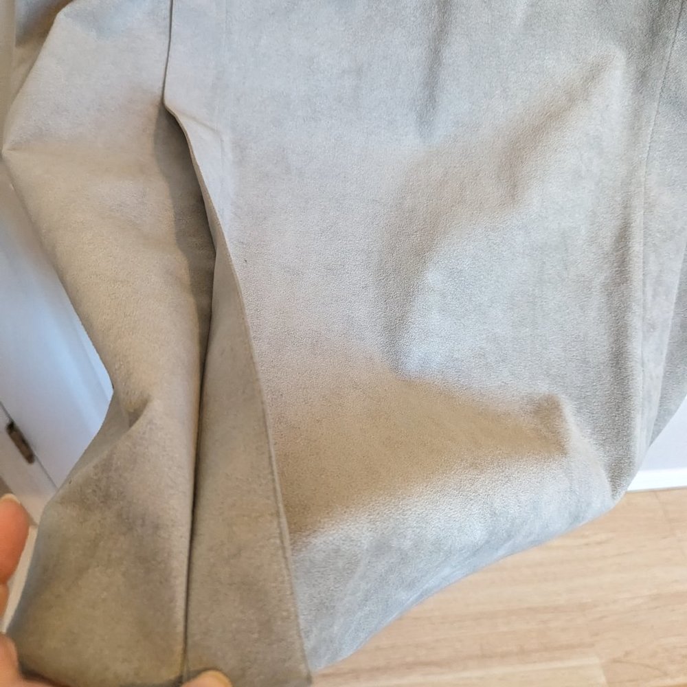 SOLD NEVER WORN 70s Union Label | Duster Coat | ULTRASUEDE | L | GRAY | Wilson's - Picture 13 of 13